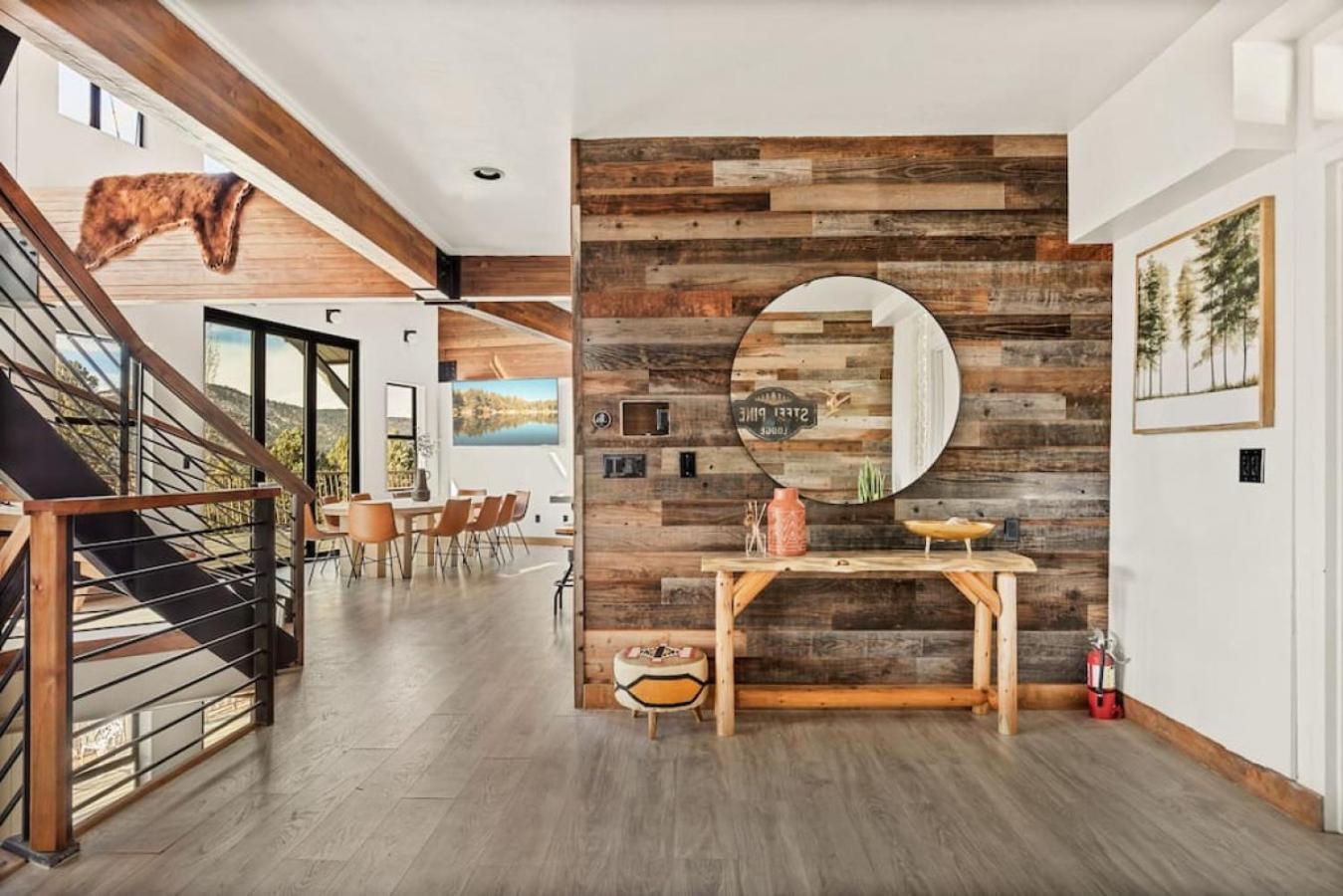 Steel Pine Lodge A Rustic Mountain Retreat Views Baldwin Lake Exteriér fotografie